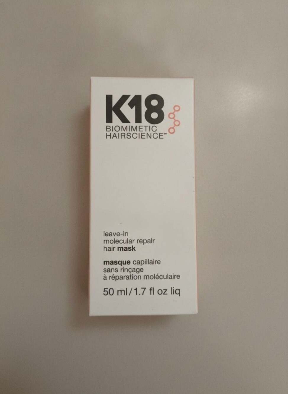 K18 Leave-In Molecular Repair Hair Mask 50ml 1.7oz NIB Factory Sealed